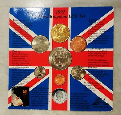 1992 Tower Mint United Kingdom ECU Coin Set • £8