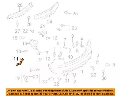 MAZDA OEM 07-15 CX-9 Rear Bumper-Outer Brace Left TD11502J1C • $23.75