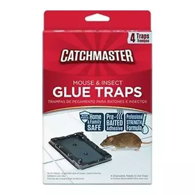 Mouse And Insect Glue Board Traps 4 Ct Fast Free Shipping • $14