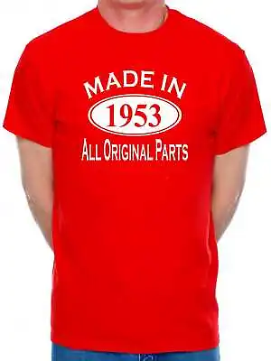 70th Birthday T-Shirt For Men  Made In 1953 Age 70 Birthday Gift For Men  • £9.99