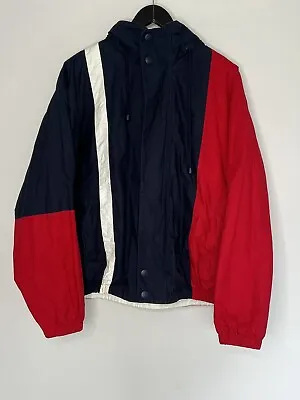 Vintage Nautica Reversible Navy/White Windbreaker Jacket Mens XL Full Zip • $129.95