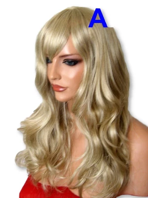 £9.99 • Buy Sandy Wig Dark BLONDE Red Brown Long Curly Straight Wavy Women Fashion Full WIGS