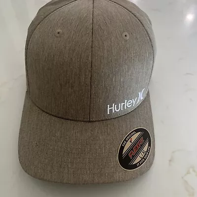 HURLEY BEIGE CORP TEXTURES HAT Cap SIZE L/XL Large X-Large BEIGE • $21.99