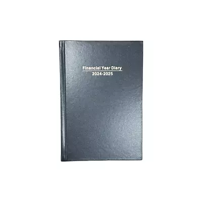 Diary Financial Year 24-25 Hard Cover PVC Black A5 WTV • $12.99