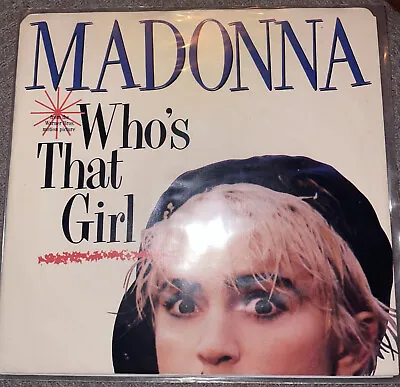 Madonna Who's That Girl 1987 Canada Promo Vinyl Record Single 7  45 RPM 92 83417 • £25