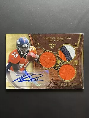 2013 Topps Triple Threads Relics /25 Montee Ball Rookie Auto RC • $7.50