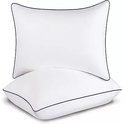 Bed Pillow Set Of 2 Side Back And Stomach Sleepers Down Alternative White Queen • $28.20