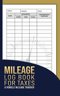 Mileage Log Book For Taxes Vehicle Mileage Log Book Keeping Log  • $11.99