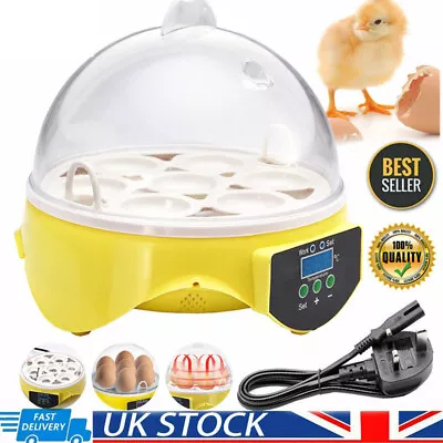 7 Eggs Incubator Automatic Digital LED Hatch Turning Chicken Duck Quail Poultry • £23.79