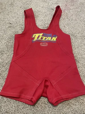$149.99 • Buy Titan Centurion NXG Super Plus Squat Suit 46 Ws Red EUC