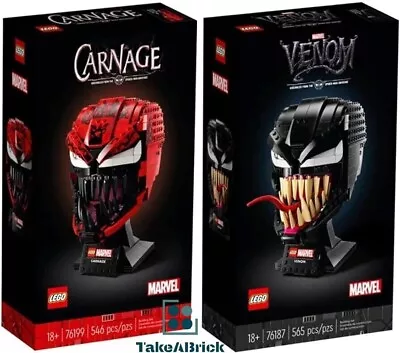 LEGO Marvel Super Heroes - 76199 Carnage + 76187 Venom  BRAND NEW SEALED • $299.99