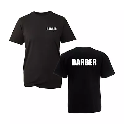 Barber Print T-Shirt Makeup Artists Hairdresser Uniform Workwear Unisex Gift Top • $14.93