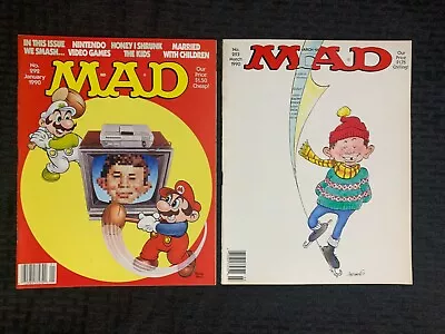 1990 MAD MAGAZINE #292 & 293 FN/VG Alfred E Neuman / Mario Brothers LOT Of 2 • $12.25