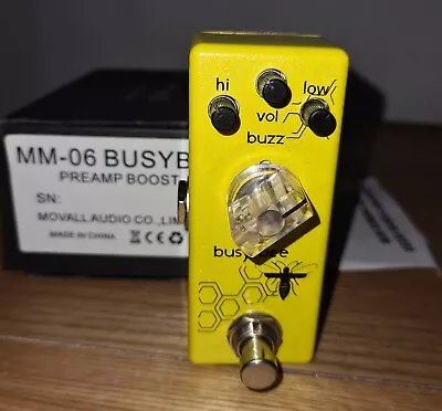 Movall Busy Bee (Based On The Xotic BB Preamp) Preamp Overdrive Pedal • £42.50