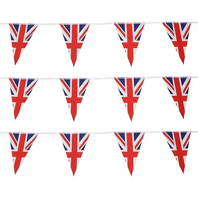 £5.98 • Buy Union Jack Triangle Bunting 8M NEW King Charles Party Decorations