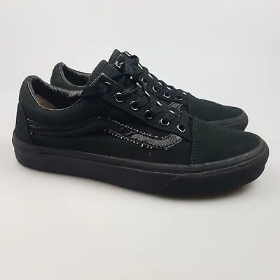 Women's VANS Sz 7.5 US Shoes Black VGCon Skate Canvas Casual | 3+ Extra 10% Off • $41.99