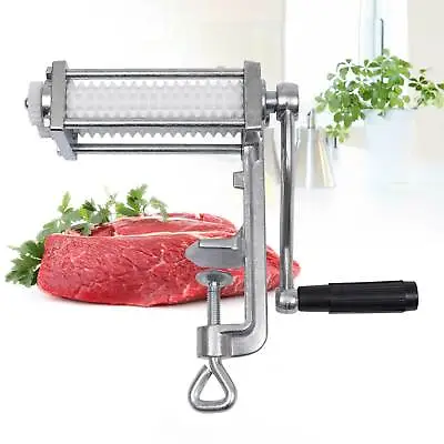 Meat Tenderizer Hand Crank Flatten Butchers Tool Cuber Steak Machine Tool • $48
