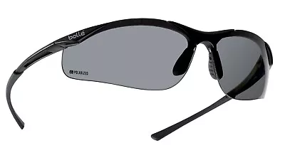 £38.99 • Buy Bolle Contour POLARIZED CONTPOL Smoke Shaded Safety Glasses UVA UVB Protection