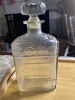 Vintage Kentucky Whiskey Bourbon Glass Bottle Decanter -Stopper-I. W. HARPER • $13.99
