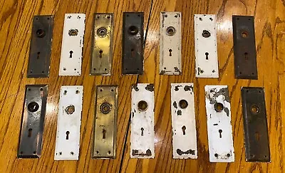 Antique Door Hardware Backplate Lot Architectural Salvage Vintage • $45