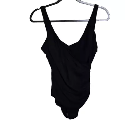 MiracleSuit 14D One Piece Crossover Ruched Underwire Swimsuit Size  • $55.99
