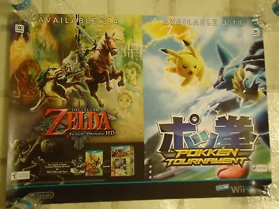 Legend Of Zelda Twilight Princess Pokken Tournament Nintendo Wii UDisplay Poster • $29.99