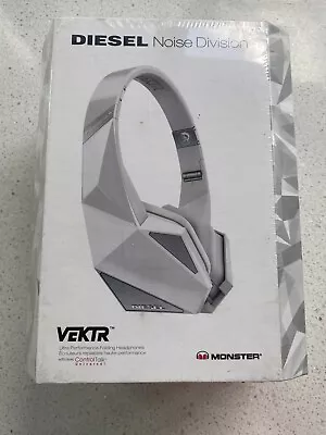 NEW IN SEALED Monster Diesel Vektr On Ear Headphones / White MH DESL ON CTU WW • $139.99