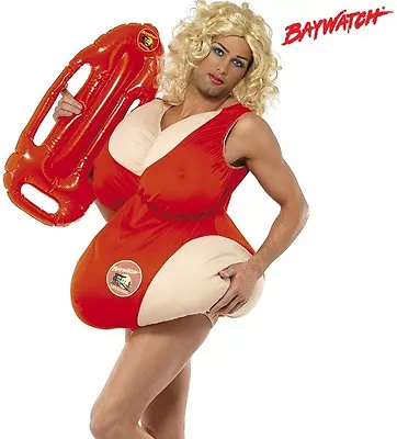 Mens Licensed Baywatch Fat Lifeguard Fancy Dress Costume 38-42  New By Smiffys • $75.26