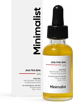 Minimalist Aha 25 + Pha 5 + Bha 2 Peeling Solution For Glowing Skin-Au • $26.99