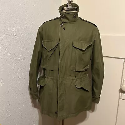 True Vtg Mens Size 40R US WW2 M43 M1943 Green Field Jacket June 1945 • $350