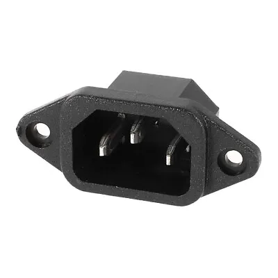 AC 250V 10A IEC 320 C14 Type Male Power Panel Socket Connector • £3.48