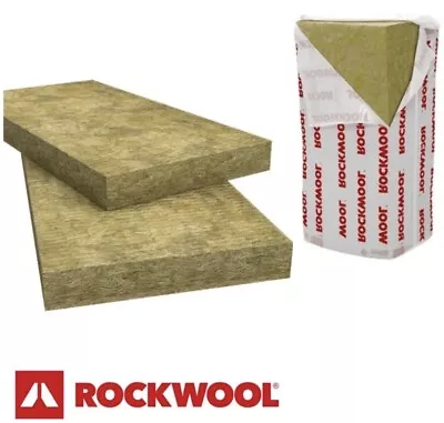 125mm Rockwool Rainscreen Duo Insulation Pack Acoustic 125 X 1200 X 600 2.88m2 • £59