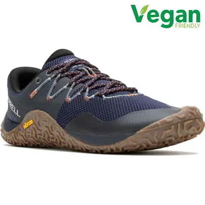 Merrell Trail Glove Mens Barefoot Walking Running Shoes Trainers Blue Size 8-13 • £89.99