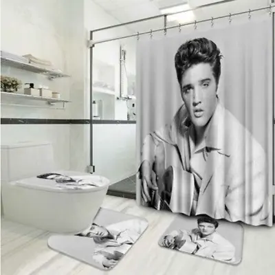 Gift For Fans Music Famous Person Elvis Presley Ver1 Shower Curtain Sets • $24.99