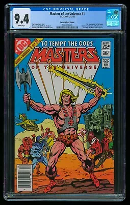  Masters Of The Universe #1 (1982) Cgc 9.4 Motu Canadian Price Variant Cpv  • $149.95