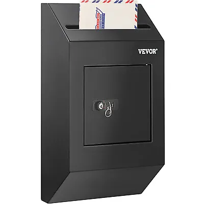 VEVOR Wall Mount Suggestion Box Donation Box Drop Box School Heavy Duty W/ Lock • $42.29