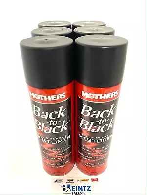 MOTHERS 06110 Back To Black Trim And Plastic Restorer - Rubber & Vinyl - 6 PACK • $79.99