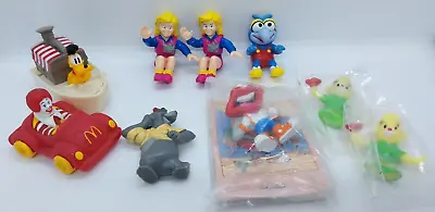 Fast Food Cereal Toy Lot Vintage McDonalds Muppet Babies Tang Disney Lot Of 9 • $14.99