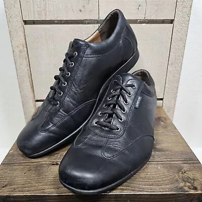 Mephisto Men's Size 9 - Black Leather Cool-Air Walking Lace Up Shoe • $29.99