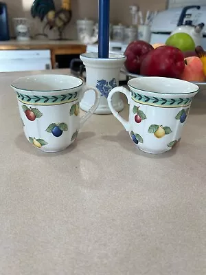 2 Villeroy & Boch FRENCH GARDEN Fleurence 10 Oz. Coffee Mug • $35