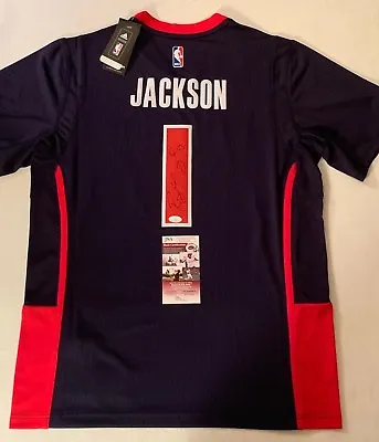 Reggie Jackson Signed Detroit Pistons Motor City Adidas Swingman Jersey JSA • $179.99