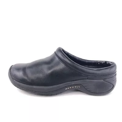 Merrell Encore Nova Slip On Shoes Womens Size 7 EUR 37.5 Smooth Black Leather • $29.99