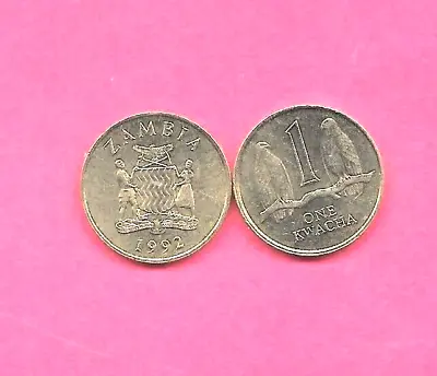 Zambia Km38 1992 Kwacha Uncirculated-unc Mint-bu Old Bird Coin • $3.20