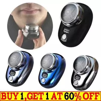 Portable Electric Razor Mini-Shave For Men USB Rechargeable Shaver Travel Home🔋 • $11.99