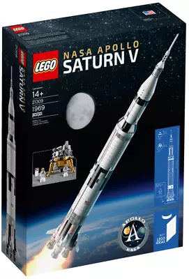 LEGO IDEAS NASA Apollo Saturn V 21309 - NEW - Sealed Box - Retired - BNIB • $300