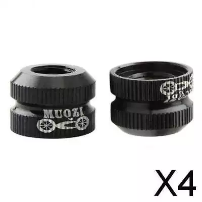£7.19 • Buy 4X Bike Tire Law Mouth Nut Tire Inner Tube Valve Valve Nut Accessories Black