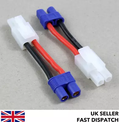 Tamiya Male To EC3 Female (3.5mm Bullet) Connector Adaptor/wire/cable 30mm RC • £4.25