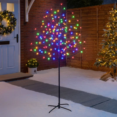 £24.19 • Buy Pre Lit Christmas Tree Cherry Blossom Light LED Indoor Outdoor Decoration 5ft