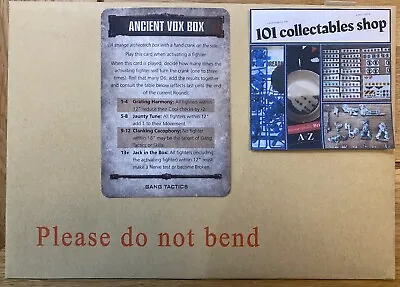 Ancient Vox Box Tactics Card New From White Dwarf Necromunda Warhammer 40k • £7.94