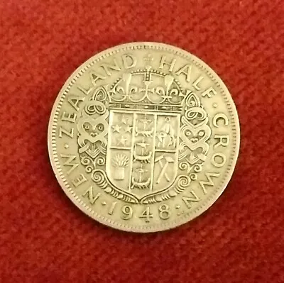 £5 • Buy New Zealand Half Crown - 1948 - King George The Sixth
